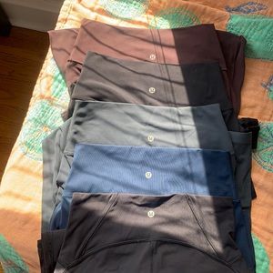 5 pairs of Lululemon cropped leggings bundle lot